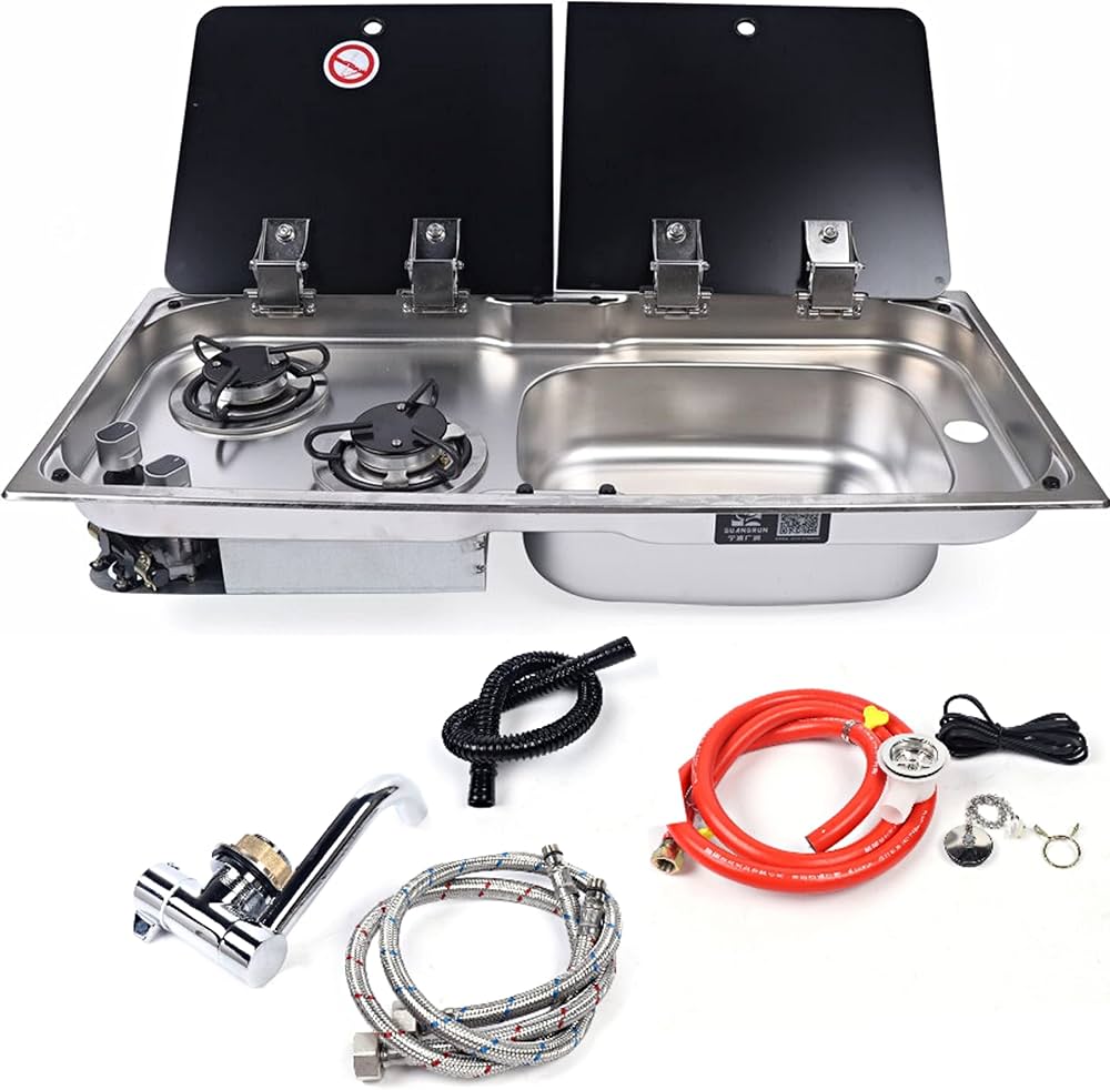 RV Cooktop ( double gas + sink )