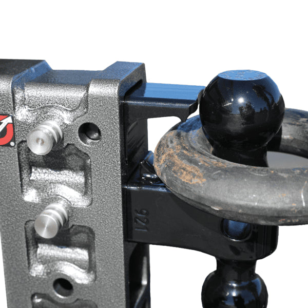 Gen-Y Mega-Duty 2" Offset Shank, 5" Rise, 7.5" Drop, 2,000 lbs Tongue Weight, 16,000 lbs Hitch Capacity