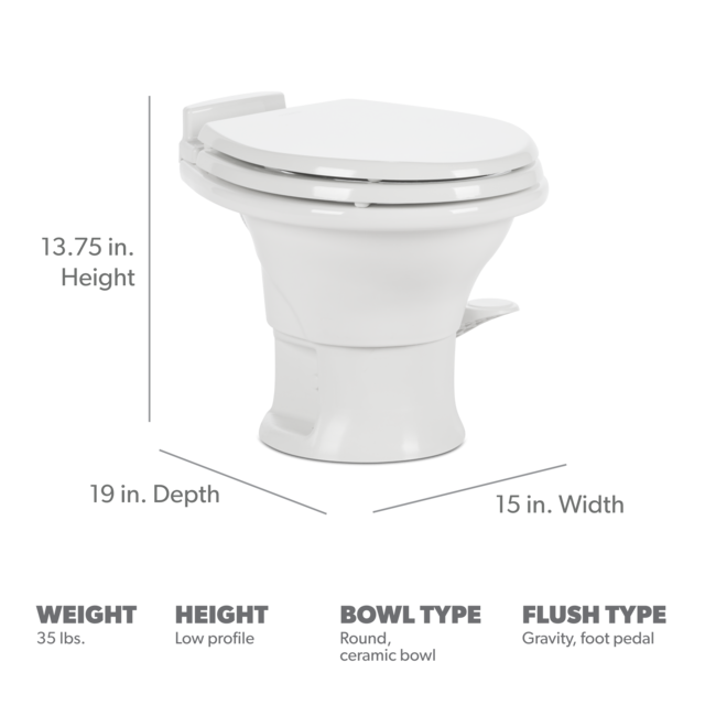 Dometic 311 Gravity Flush Toilet