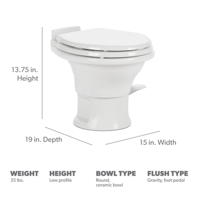 Dometic 311 Gravity Flush Toilet