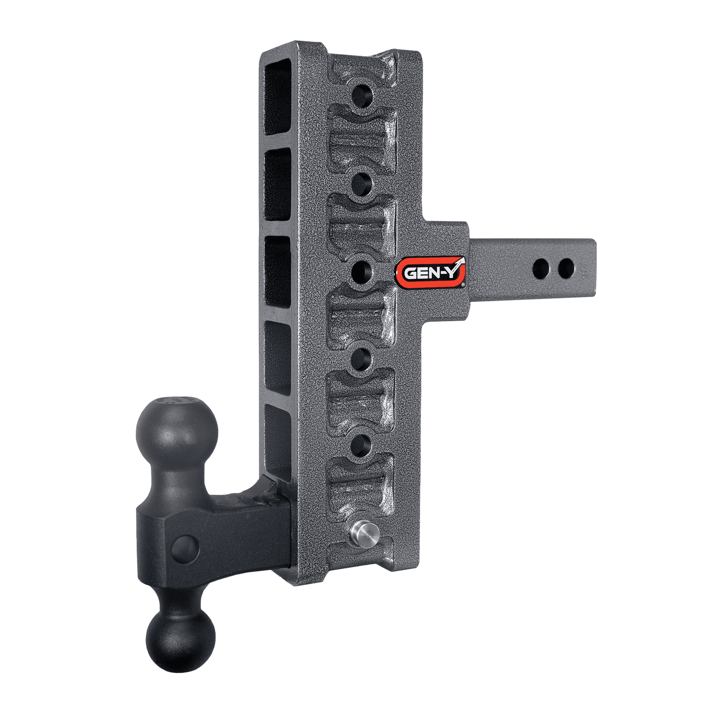 Gen-Y Mega-Duty 2" Offset Shank, 5" Rise, 7.5" Drop, 2,000 lbs Tongue Weight, 16,000 lbs Hitch Capacity